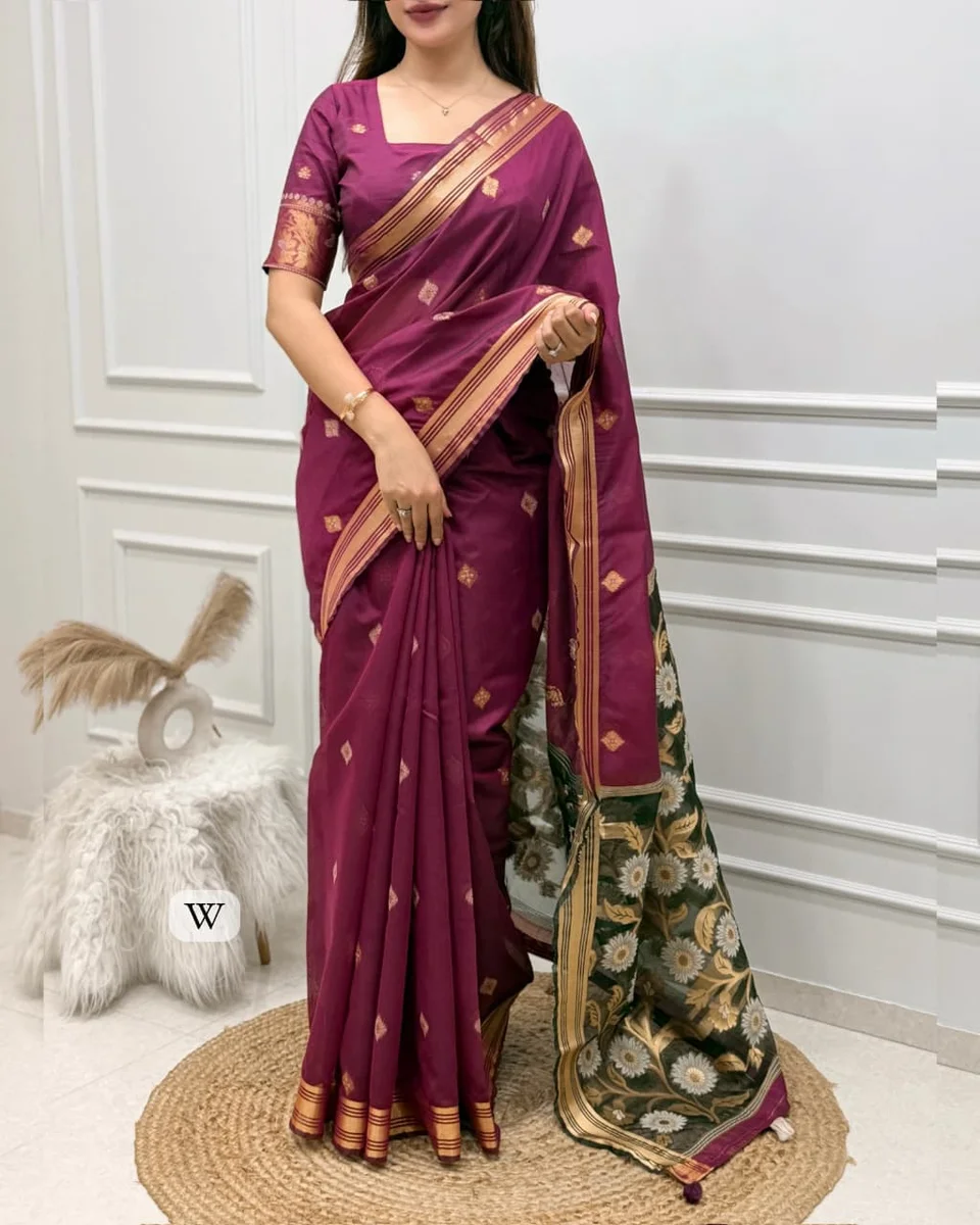 DT- Raga silk tissue saree
