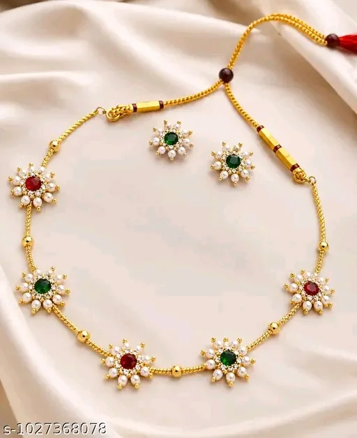 Treasures marathi necklace jewellery set