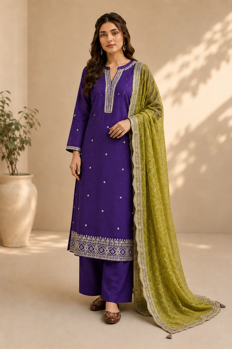 Noor Baigan Set