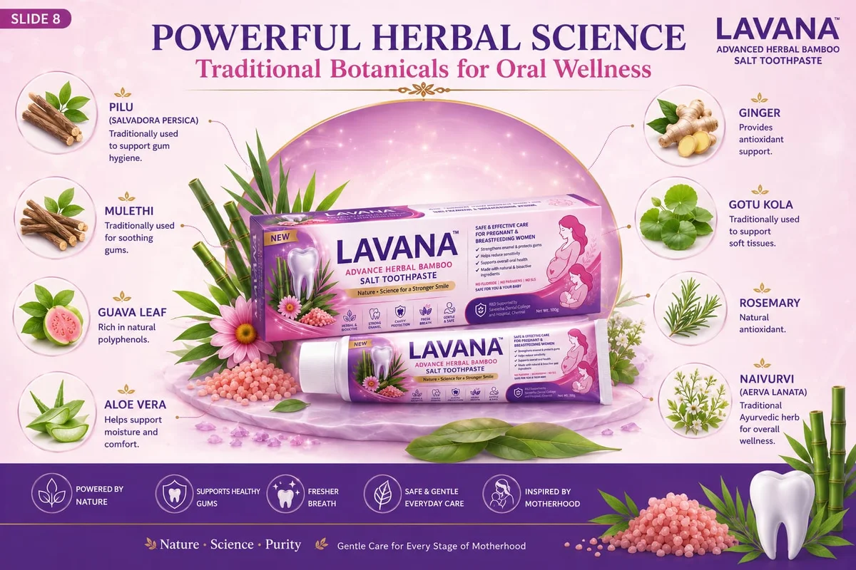 LAVANA™ Herbal Bamboo Salt Toothpaste