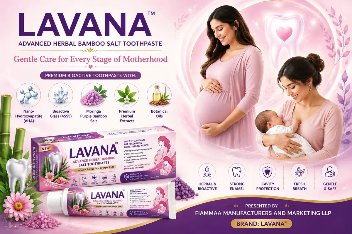 LAVANA™ Herbal Bamboo Salt Toothpaste
