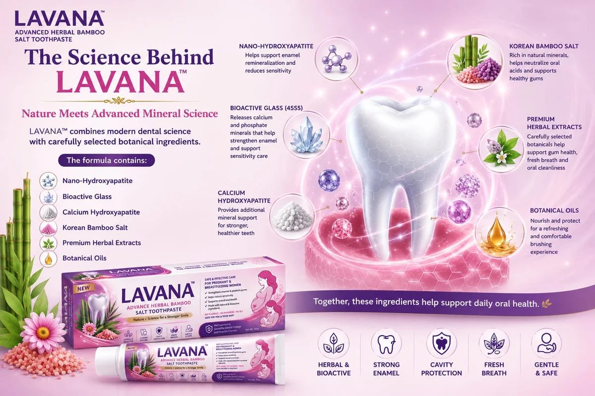 LAVANA™ Herbal Bamboo Salt Toothpaste