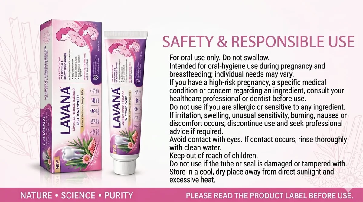 LAVANA™ Herbal Bamboo Salt Toothpaste