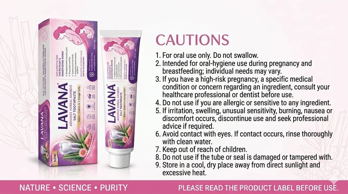 LAVANA™ Herbal Bamboo Salt Toothpaste