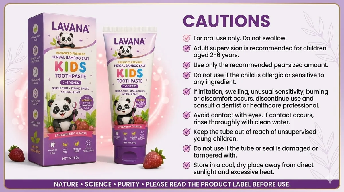 LAVANA™ Herbal Bamboo Salt Toothpaste