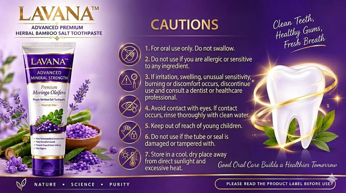 LAVANA™ Herbal Bamboo Salt Toothpaste