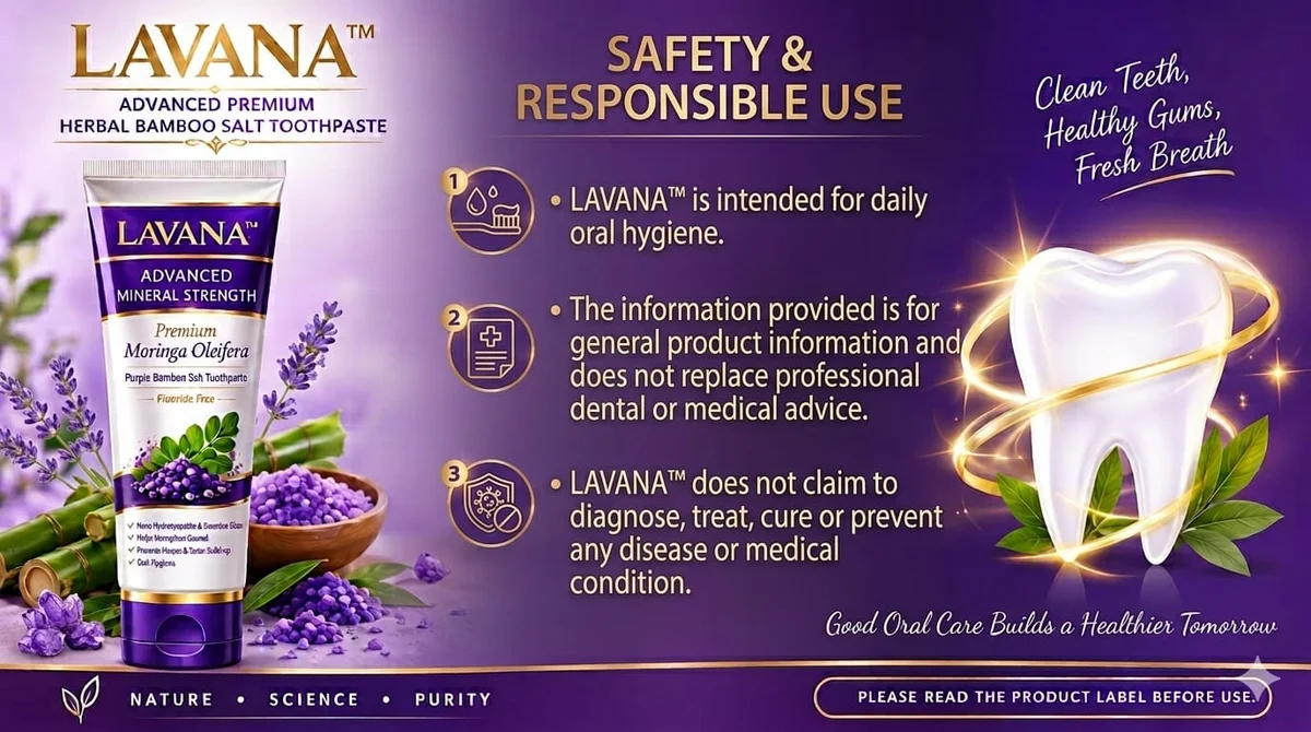 LAVANA™ Herbal Bamboo Salt Toothpaste