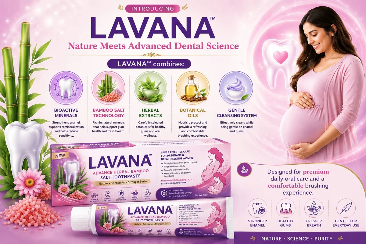 LAVANA™ Herbal Bamboo Salt Toothpaste