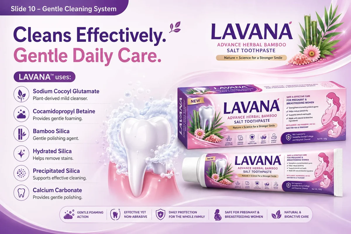 LAVANA™ Herbal Bamboo Salt Toothpaste