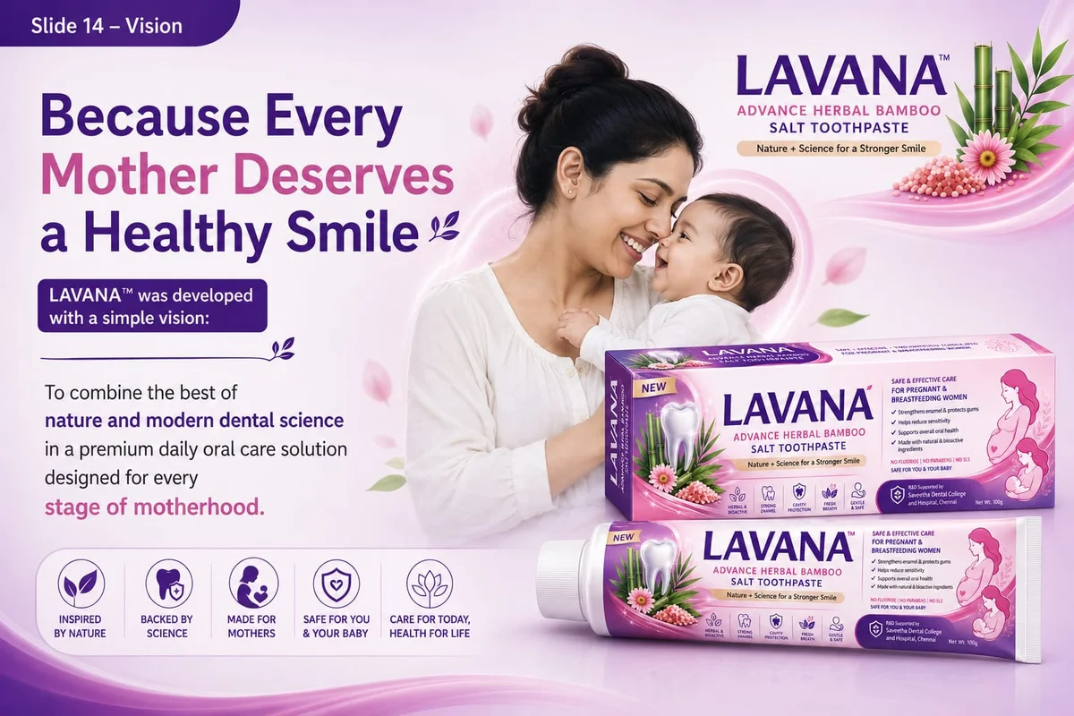 LAVANA™ Herbal Bamboo Salt Toothpaste
