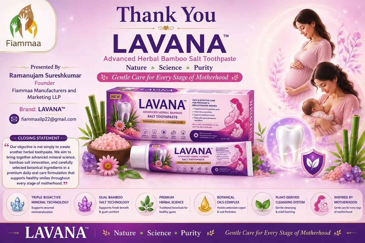 LAVANA™ Herbal Bamboo Salt Toothpaste