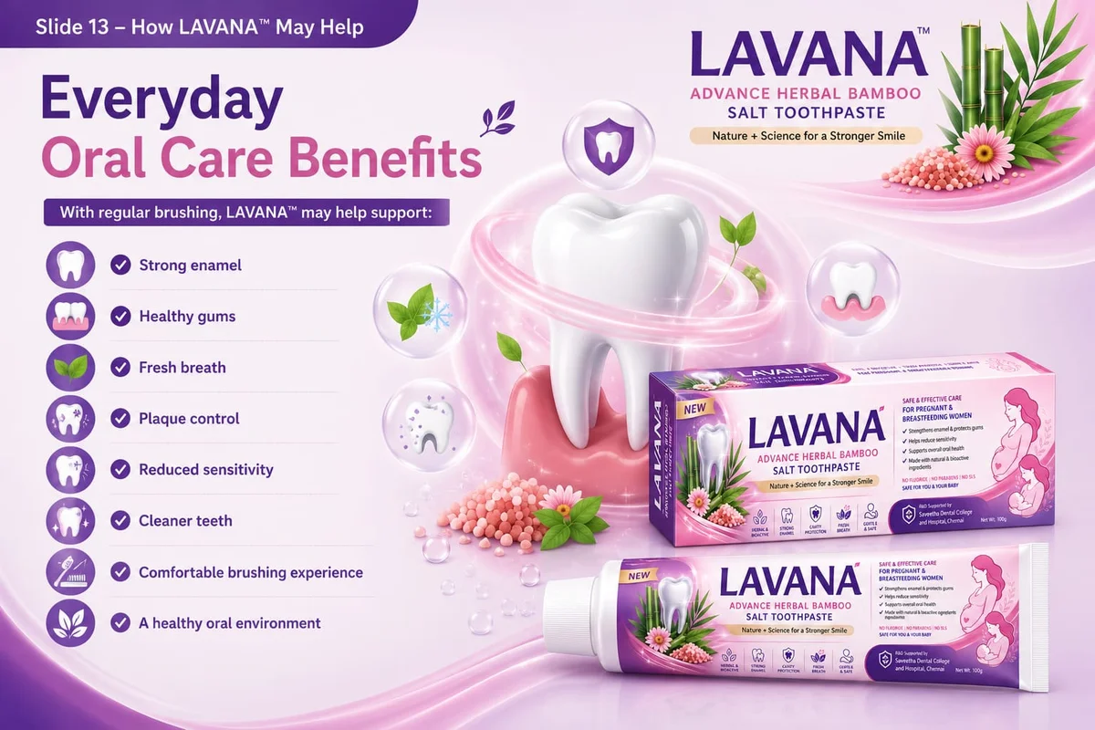 LAVANA™ Herbal Bamboo Salt Toothpaste