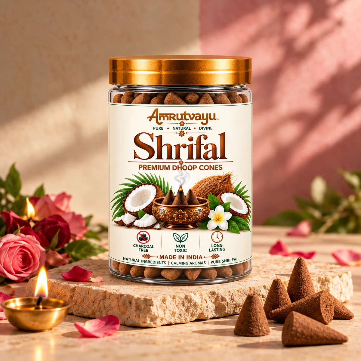 Shrifal Dhoop Cone 30 Incense Dhoop Cone