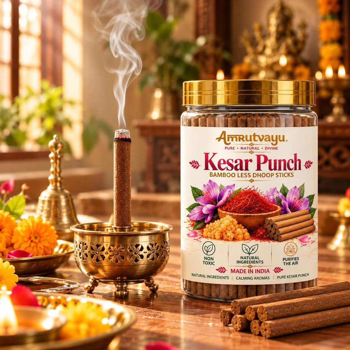 Kesar Punch Dhoop Stick 3