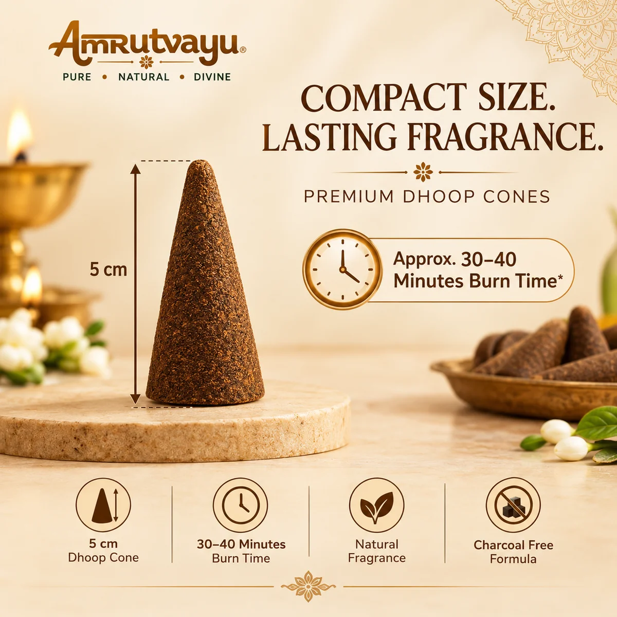 Shrifal Dhoop Cone 30 Incense Dhoop Cone 4