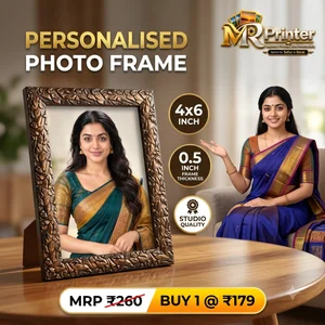 4×6 Inch Studio Quality Personalised Photo Frame – 0.5 Inch Thickness | Buy 1 to 4 Options
