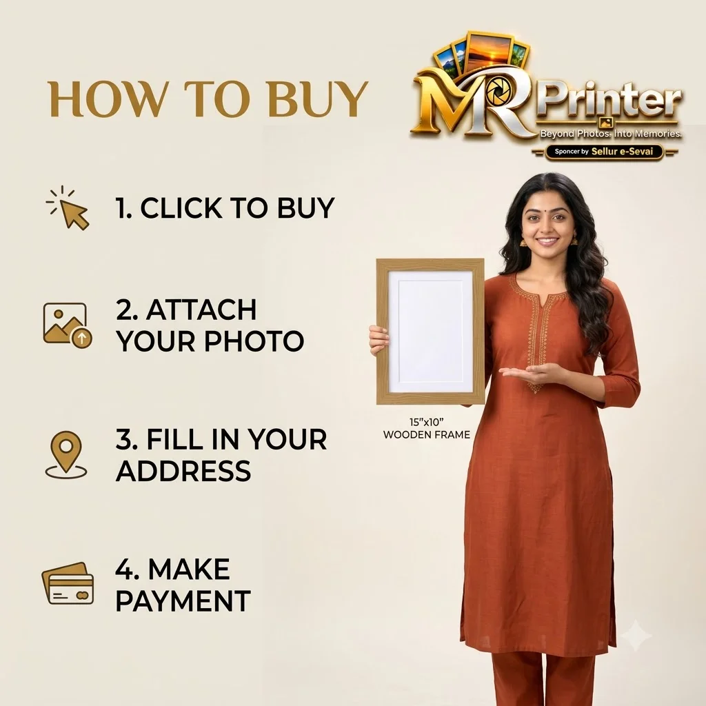 M R Printer 15×10 Inch Studio Quality Personalised Photo Frame | Buy 1–4 & 3+1 Offer 5
