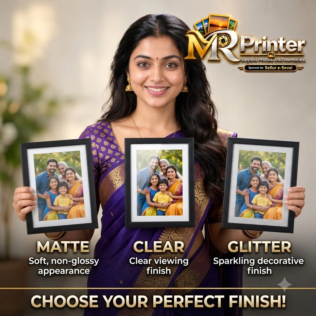 Matte | Clear | Glitter Photo Finishes