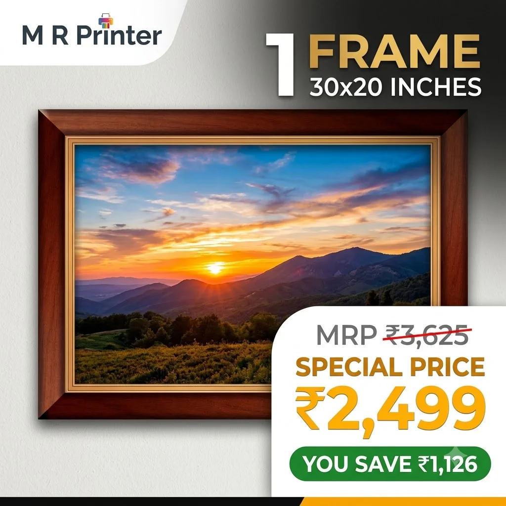 M R Printer 30 × 20 Inch Studio Quality Personalised Photo Frame — 1.5 Inch Thickness 3
