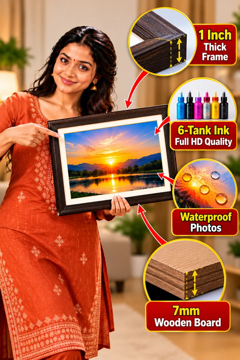 3 Photo Frames 18×12 Inch – ₹1200 Only | Premium Photo Frame Combo | M R Printer 2