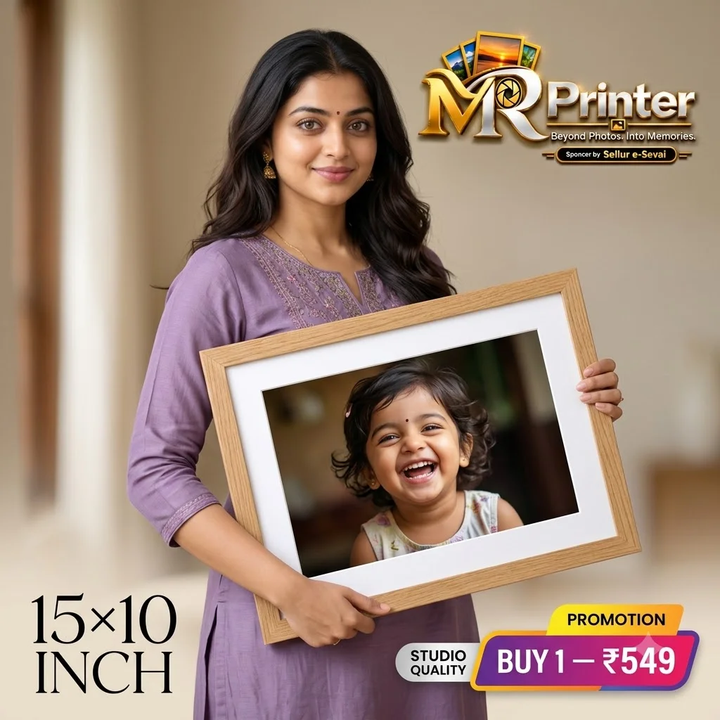 M R Printer 15×10 Inch Studio Quality Personalised Photo Frame | Buy 1–4 & 3+1 Offer