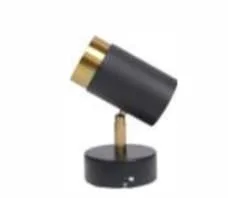 3W WALL SPOTLIGHT WH/BK BODY
