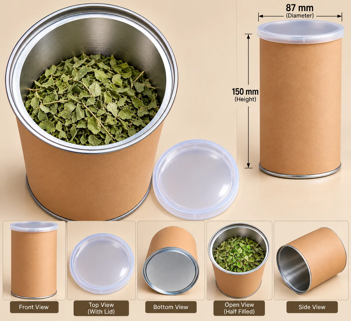Moringa Powder 500gm Airtight Box
