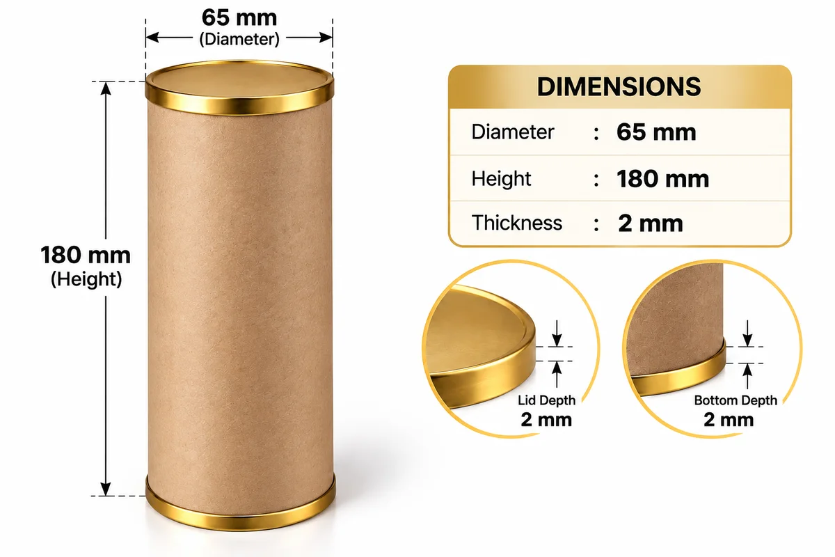 Paper Tube 250gm [ 500pcs ]