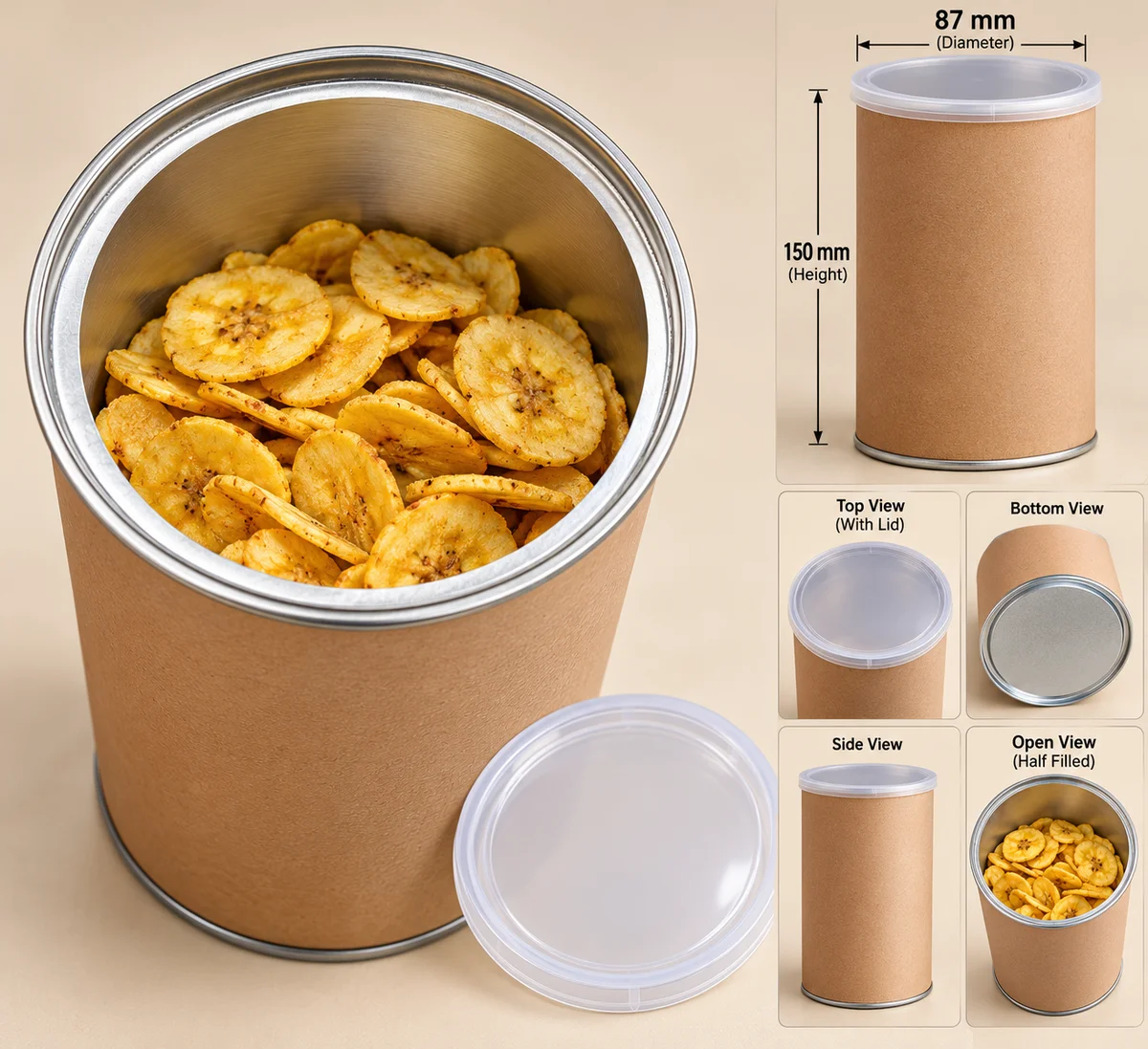 Banana Chips Airtight Box
