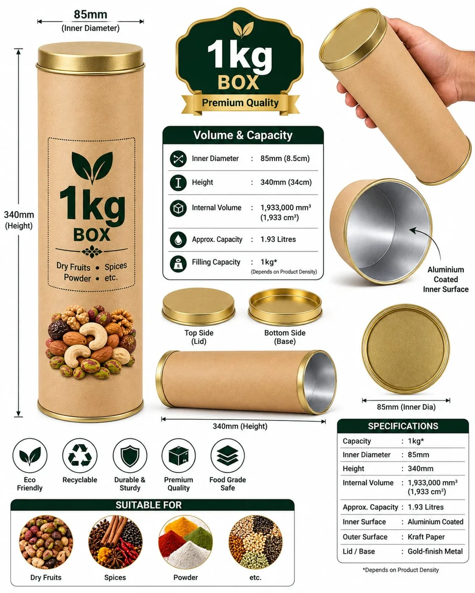 Paper Core Box 1000gm | 2000pcs