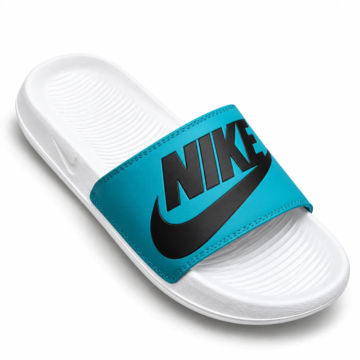 Nike Style Men's Sky Blue And White Casual Slides | Comfortable Daily Wear Slippers