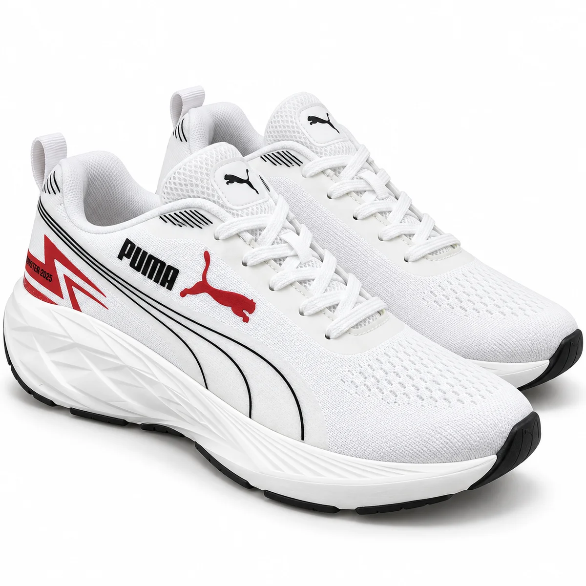 Puma White & Red Mens 7a Super Premium Quality