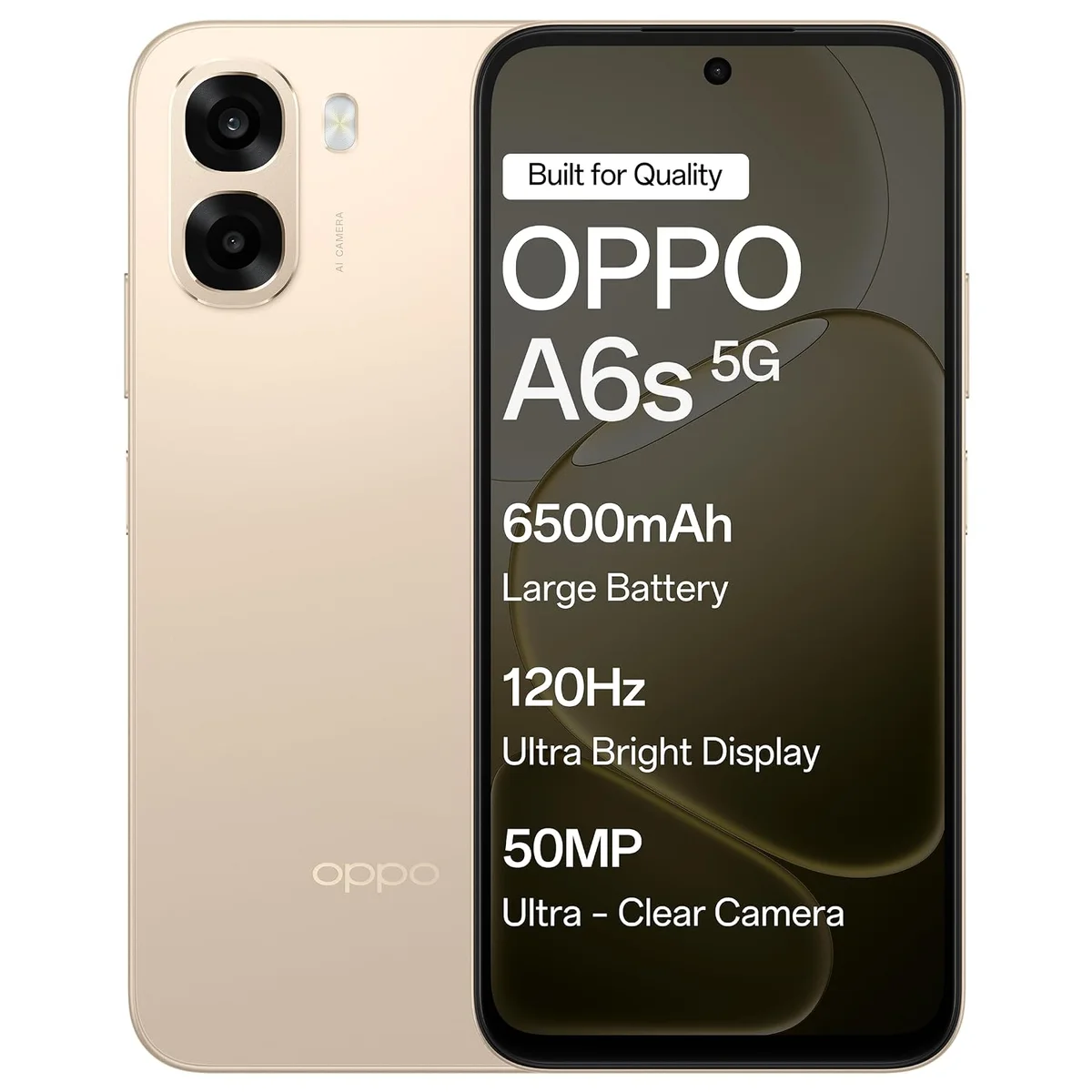 Oppo A6s 5G (Aurora Gold, 6GB RAM,128GB Storage) with No Cost EMI/Additional Exchange Offers