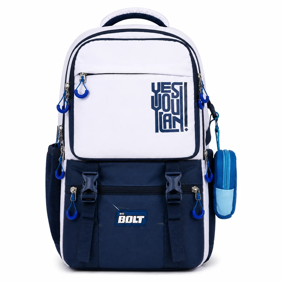 35L Korean Style College & School Bag with Laptop Sleeve - Navy.