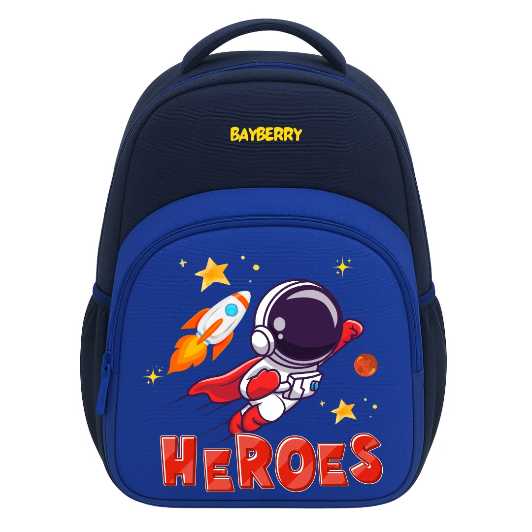 Heroes Kids School Backpack | Space Theme School Bag for Boys.