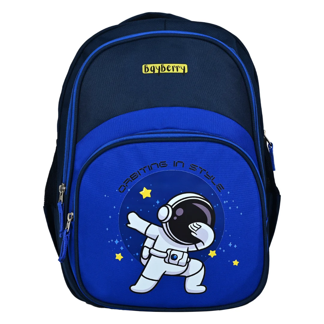 Orbiting In Space Kids School Backpack | Space Theme School Bag for Boys.