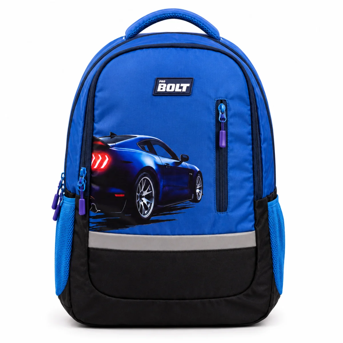 BOLT 19 Inch Racing Car Backpack | Laptop Compatible School, College & Travel Bag