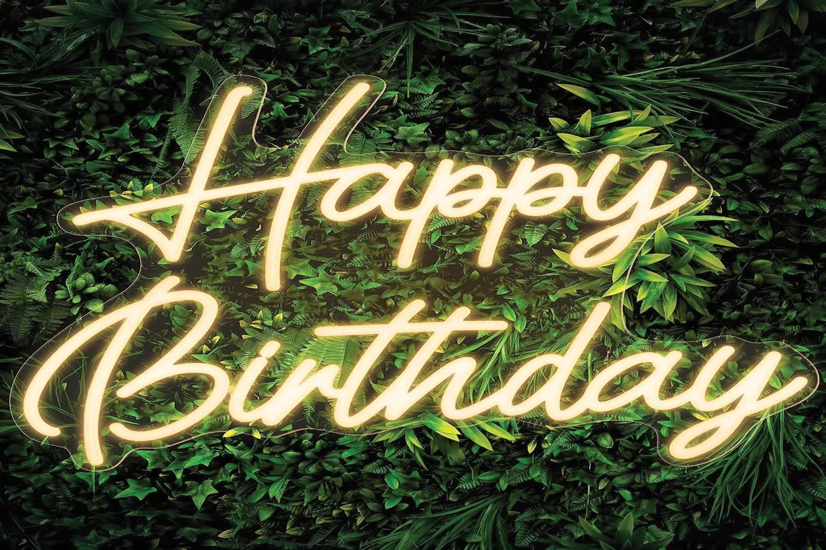 Birthday Neon Sign board