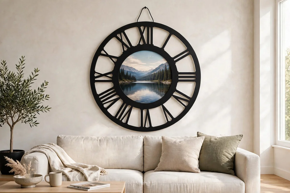 Custom Printed Wall Clock 3