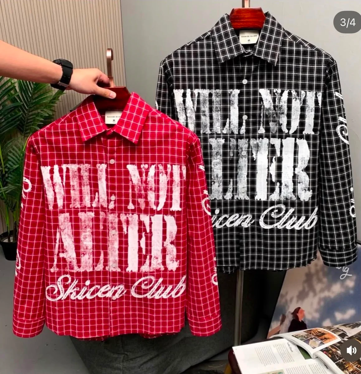 Checks Printed Boxyfit Shirt