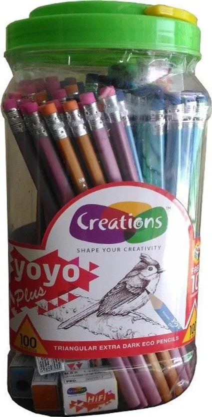 Creations YoYo Kool Triangular Shape Eco Friendly Pencils 8