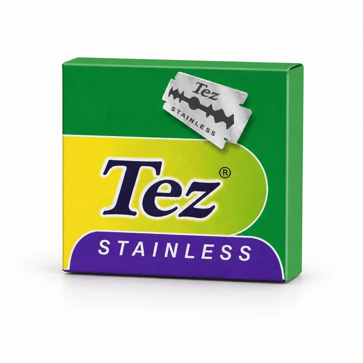 Tez Stainless Double Edge Razor Blades, Sharp Stainless Steel Shaving 10
