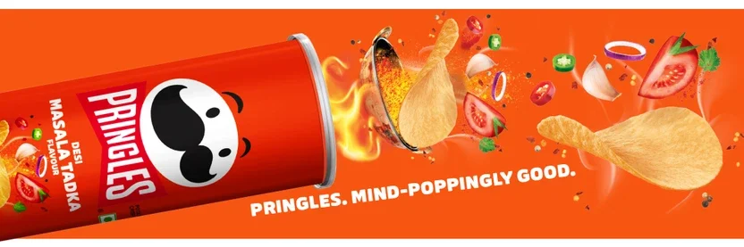Pringles Potato Desi Masala Tadka Flavored Chips 6