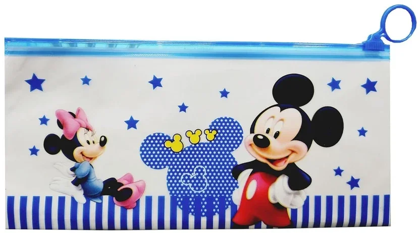 Kids Transparent Stationery Pouch Spiderman, Micky Mouse, Disney Princess Art Plastic Pencil Boxes 2