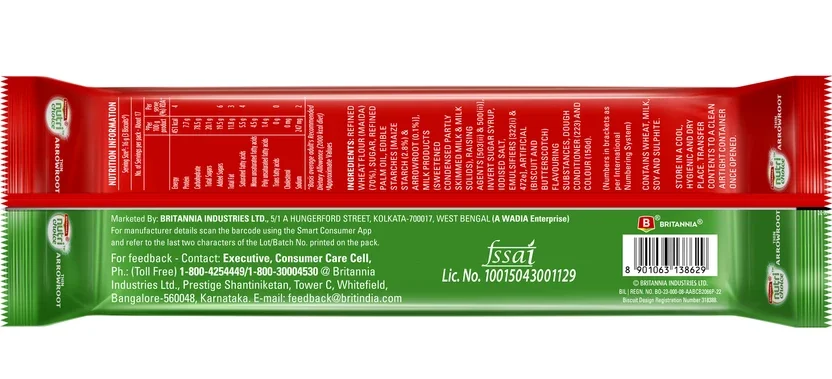 BRITANNIA Nutri Choice Thin Arrowroot Biscuit 2