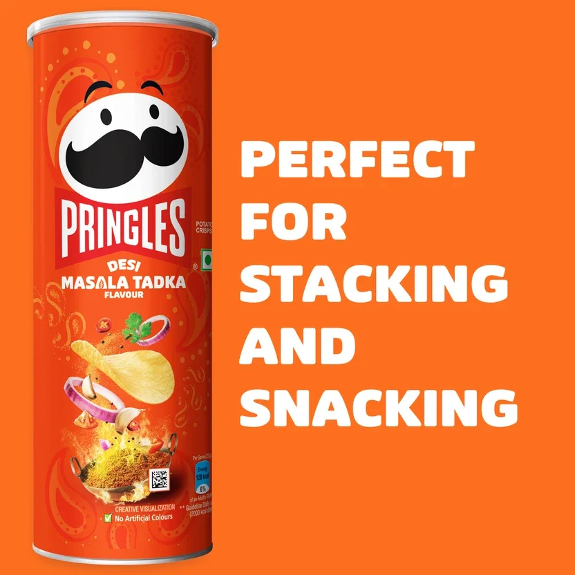 Pringles Potato Desi Masala Tadka Flavored Chips 5