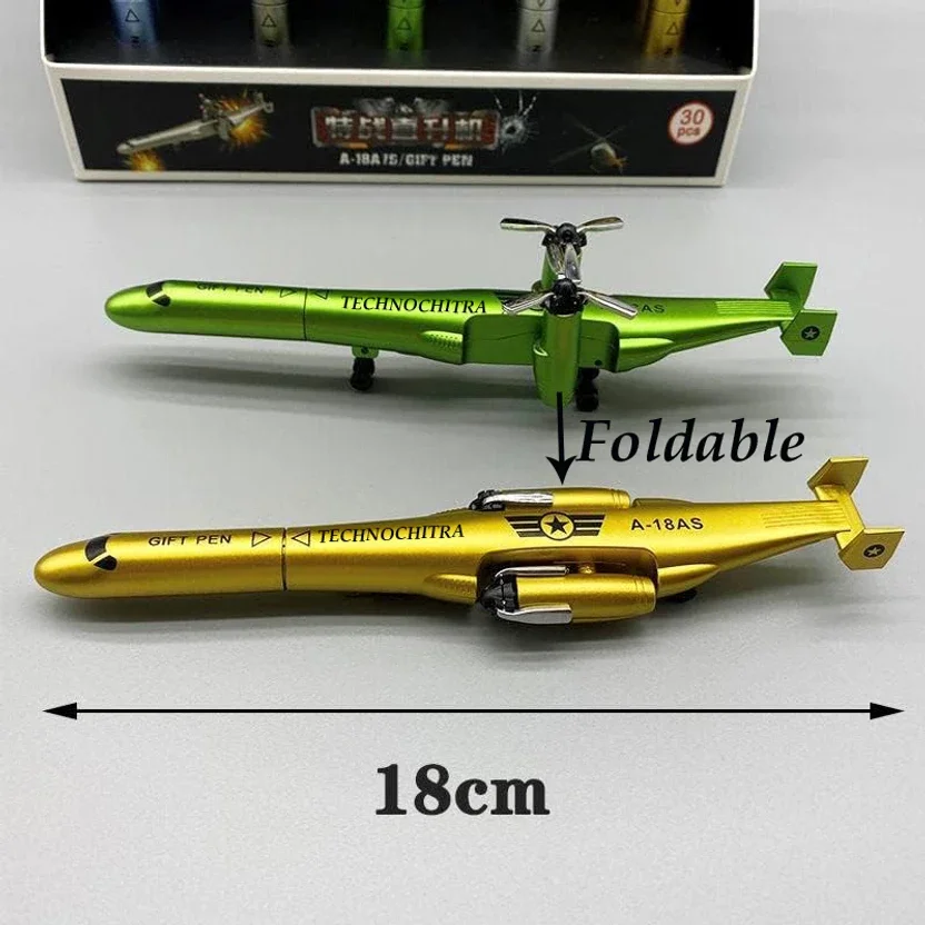 TECHNOCHITRA Designer Fighter Plane Shape Pen Set Gel Pen 4