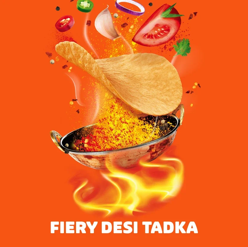 Pringles Potato Desi Masala Tadka Flavored Chips 4