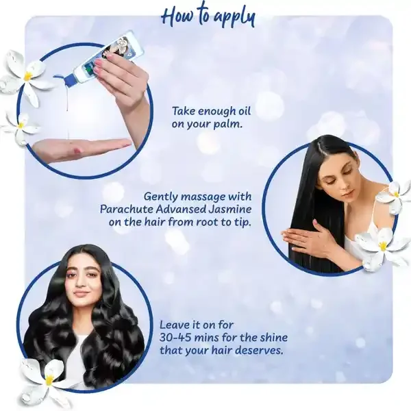 Parachute Advanced Jasmine Coconut Hair Oil - Non-Sticky 5