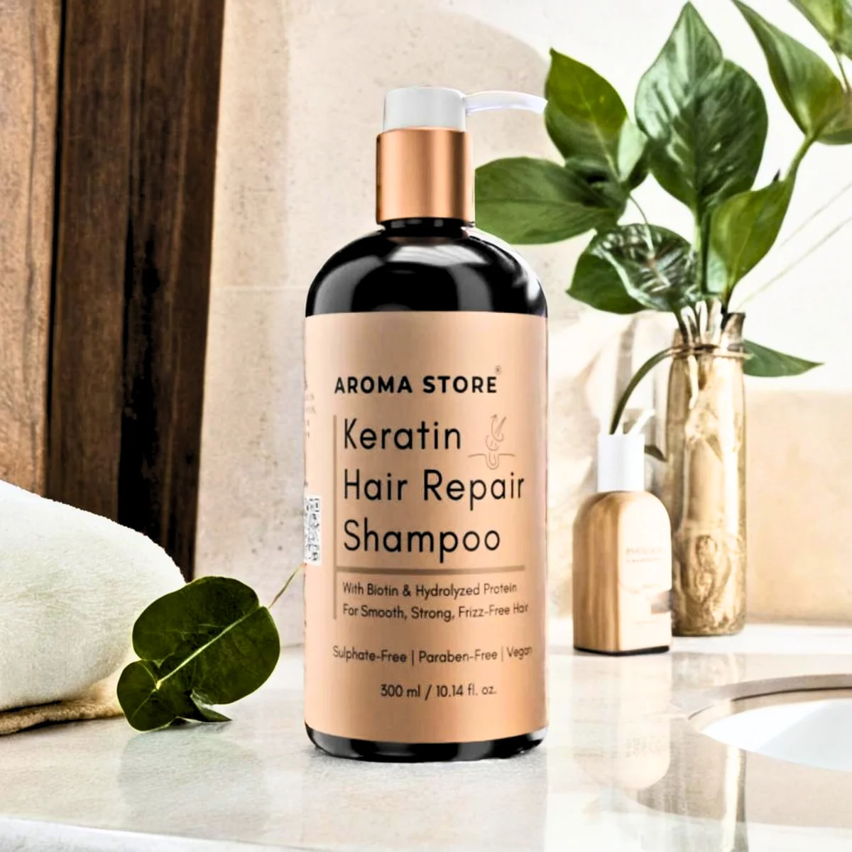 Keratin With Biotin Hair Shampoo by Aroma Store 4